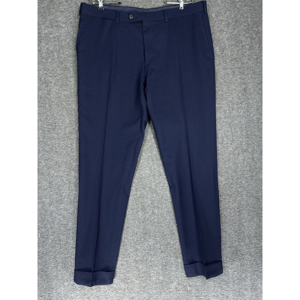 Suitsupply Soho Traveller Pants Mens 38x32 Wool Trousers lanificio f.lli cerruti
